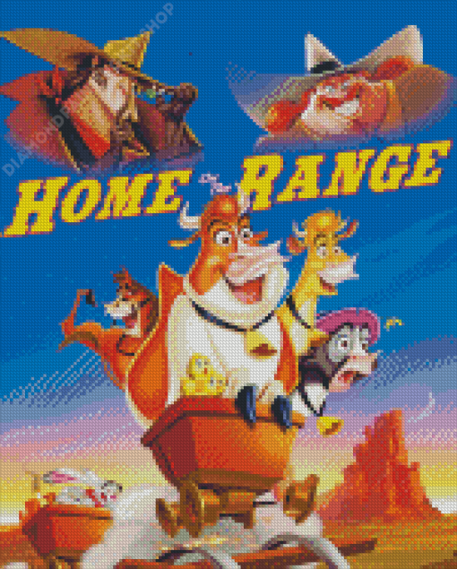 Home On The Range Poster Diamond Painting