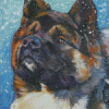 American Akita Dog Diamond Painting