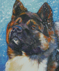 American Akita Dog Diamond Painting