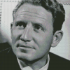 Black And White Actor Spencer Tracy Diamond Painting