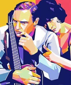 Marlon Brando And Anna Magnani Pop Art Diamond Painting