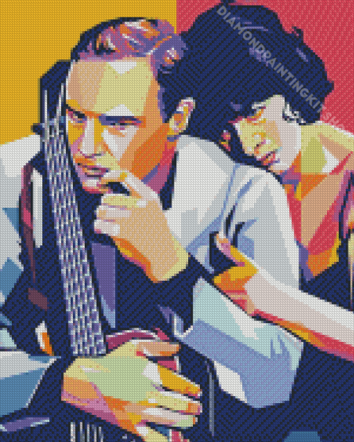 Marlon Brando And Anna Magnani Pop Art Diamond Painting