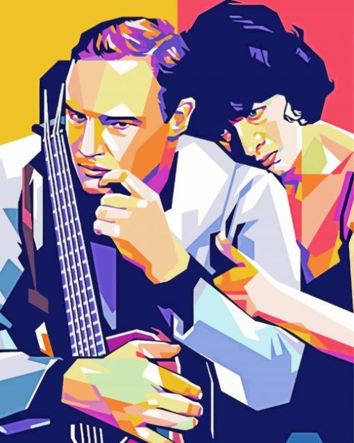 Marlon Brando And Anna Magnani Pop Art Diamond Painting