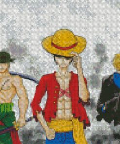 Monster Trio Anime Characters Art Diamond Painting