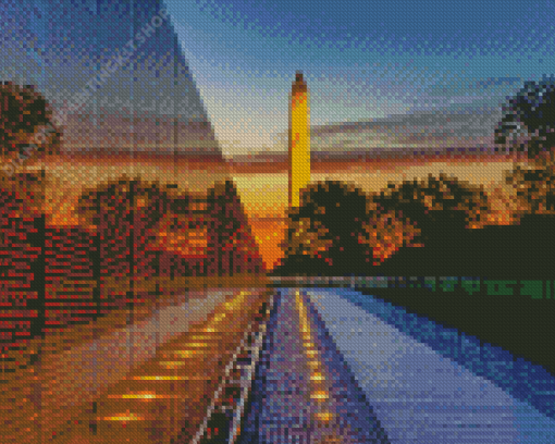 Vietnam Veterans Memorial Monument Diamond Painting