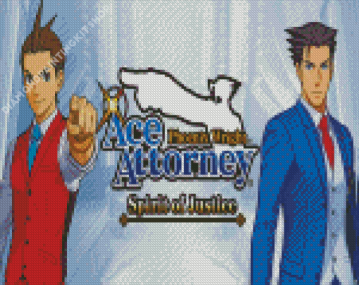 Phoenix Wright Ace Attorney Diamond Painting