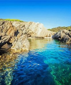 Porquerolles Beach France Diamond Painting