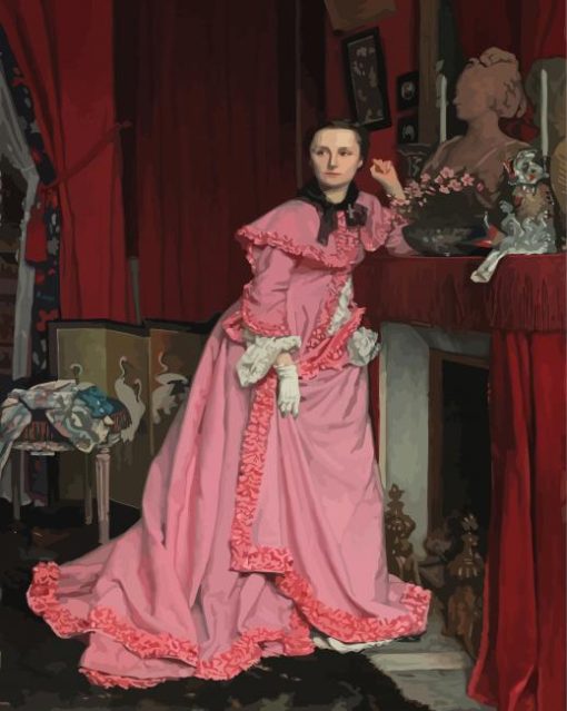 Portrait Of The Marquise De Miramon By James Tissot Diamond Painting