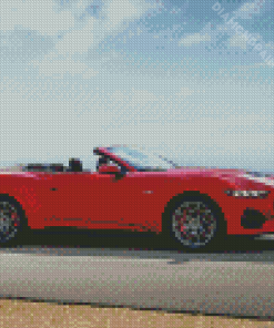 Red Mustang Convertible Diamond Painting