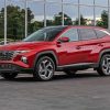 Red Tucson Hyundai Car Diamond Painting