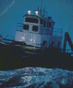 Sea Tug Boat Diamond Painting