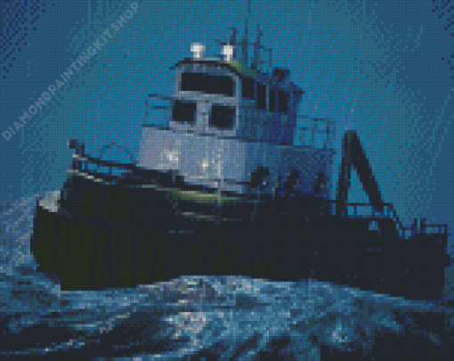 Sea Tug Boat Diamond Painting