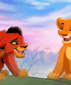 Simba And Kovu Diamond Painting