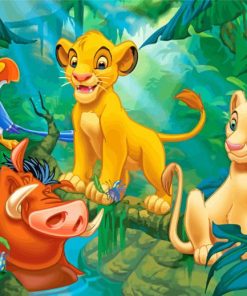 Simba Nala Timon Pumbaa Diamond Painting