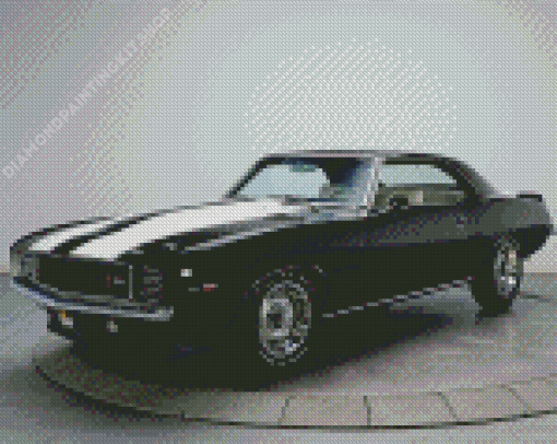 Aesthetic 1960 Chevy Camaro Black Diamond Painting