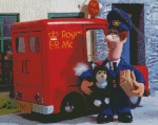 Postman Pat Characters Diamond Painting