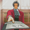 Mitsurugi Reiji Ace Attorney Diamond Painting