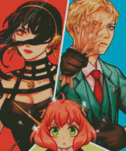 Spy X Family Diamond Painting