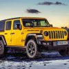 Yellow Jeep Wrangler Diamond Painting