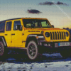 Yellow Jeep Wrangler Diamond Painting