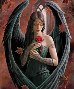 Angel Woman And Rose Diamond Painting