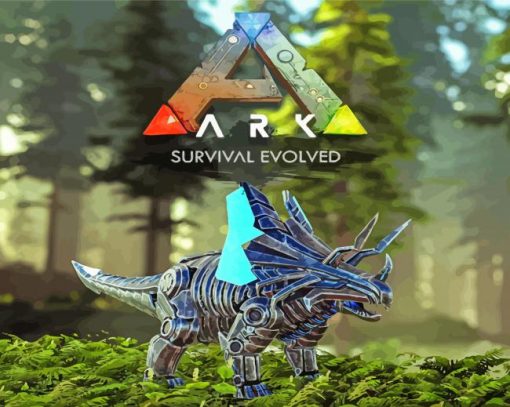 Ark Survival Evolved Game Poster Diamond Painting