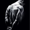 Black And White Strong Man Back Diamond Painting