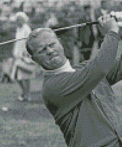 Black And White Young Jack Nicklaus Diamond Painting