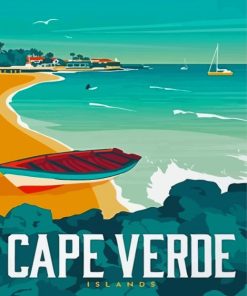 Cape Verde Islands Poster Diamond Painting