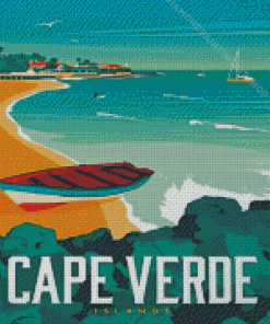 Cape Verde Islands Poster Diamond Painting