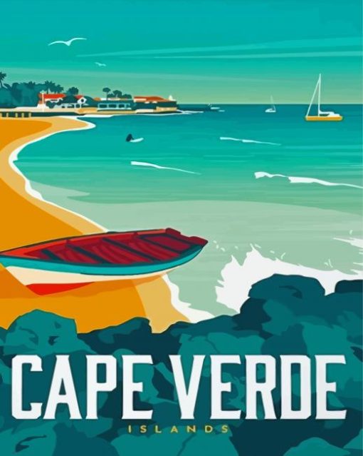 Cape Verde Islands Poster Diamond Painting