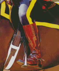 Close Up RCMP On Horse Diamond Painting