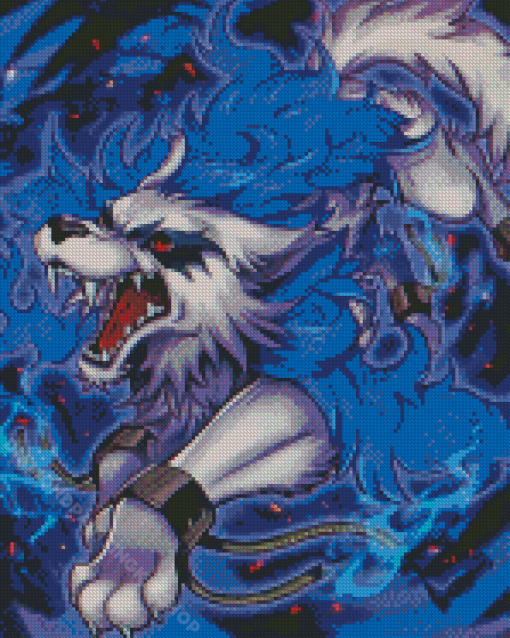 Fenrir The Nordic Wolf Diamond Painting