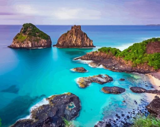 Fernando De Noronha Sunset Diamond Painting