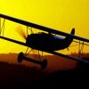 Fokker Silhouette Diamond Painting