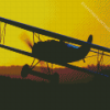 Fokker Silhouette Diamond Painting