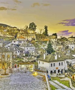 Greec Zagori Town Diamond Painting