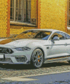 Grey Ford Mustang Mach 1 Car Diamond Painting