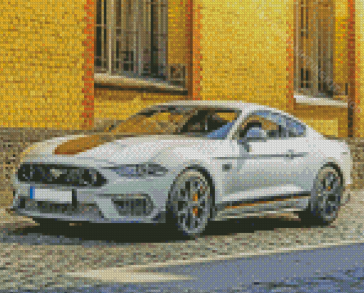 Grey Ford Mustang Mach 1 Car Diamond Painting