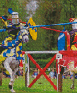 Knights Jousting Diamond Painting