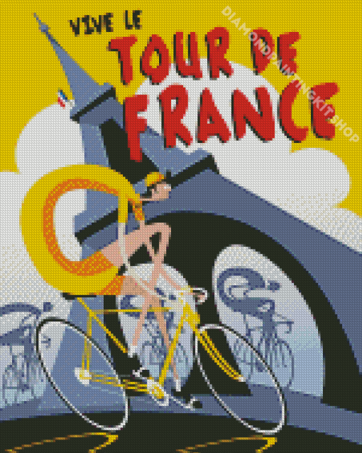 Le Tour De France Poster Diamond Painting