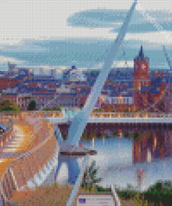 Londonderry Northern Ireland Peace Bridge Diamond Painting