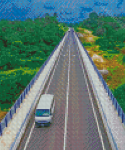 Nigeria Road Bridge Diamond Painting