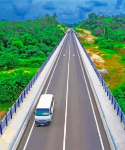 Nigeria Road Bridge Diamond Painting