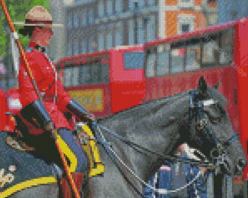 Royal Canadian Mounted Police Woman Diamond Painting