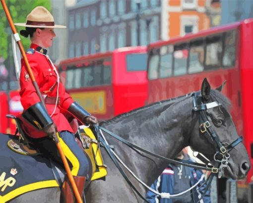 Royal Canadian Mounted Police Woman Diamond Painting