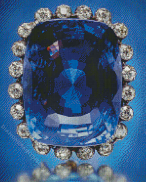 The Sapphire Gemstone Diamond Painting