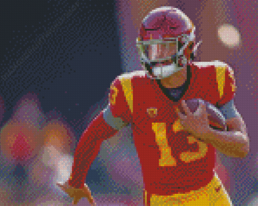 USC Trojans Footballer Diamond Painting