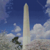 Washington Monument In Spring Diamond Painting