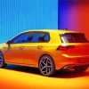 Yellow Volkswagen Golf 8 Diamond Painting